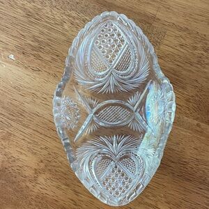 Elegant Clear Glass Decorative Dish